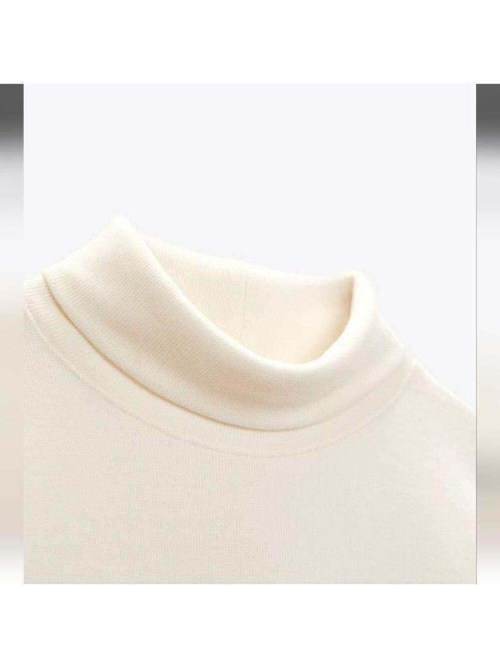 NWT Zara Alpaca and Wool Blend Turtleneck Sweater, Size L - Picture 6 of 10